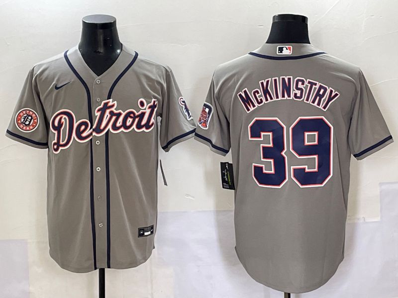 Men 2025 Detroit Tigers #39 Mckinstry Grey Game Nike MLB Jersey style 15